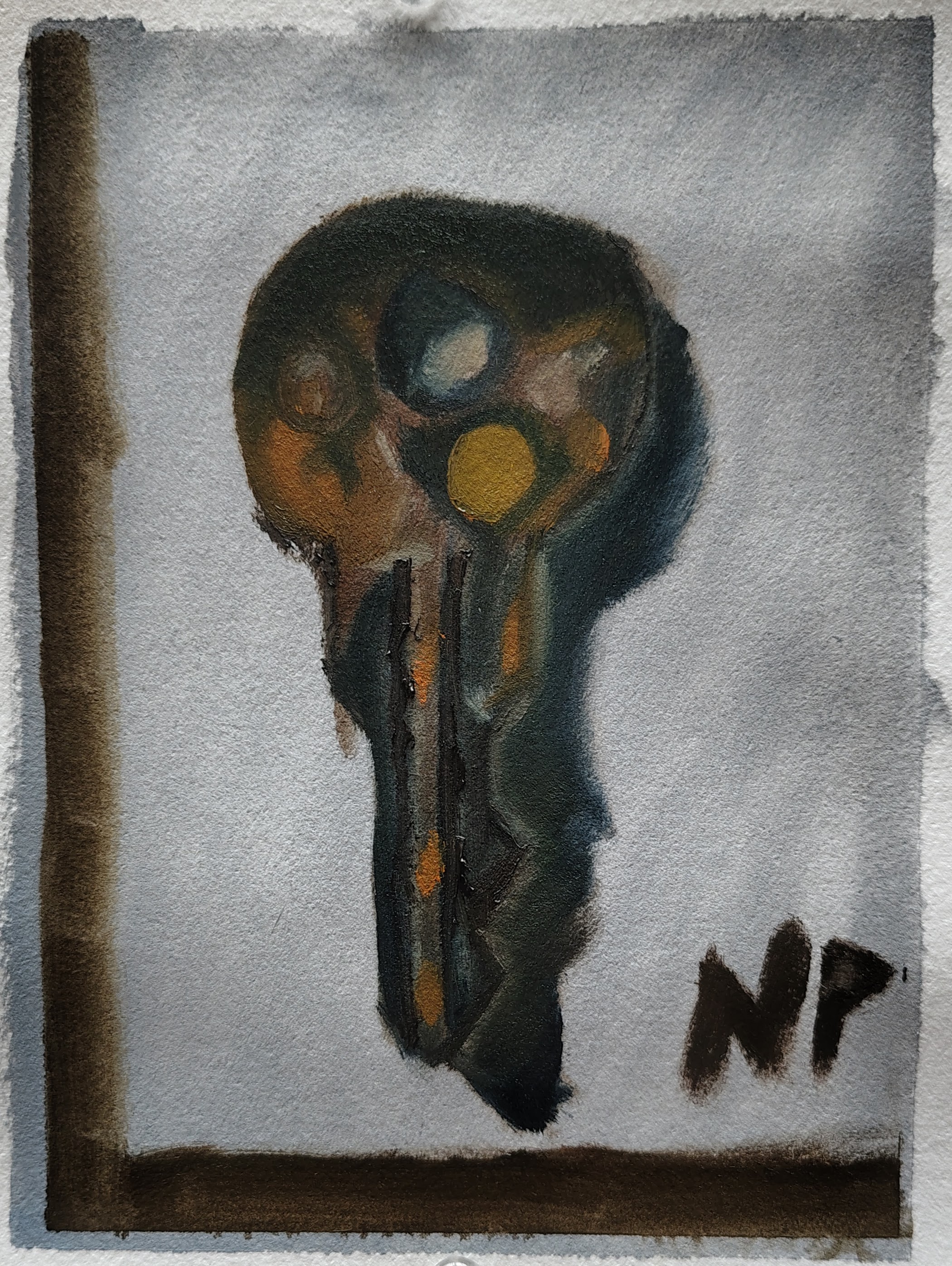 Oil painting of a key